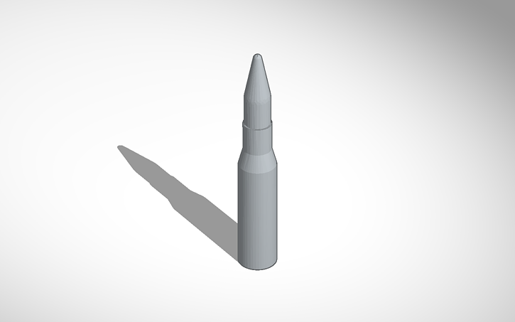3D design Prop .50 caliber round for Nerf Guns | Tinkercad