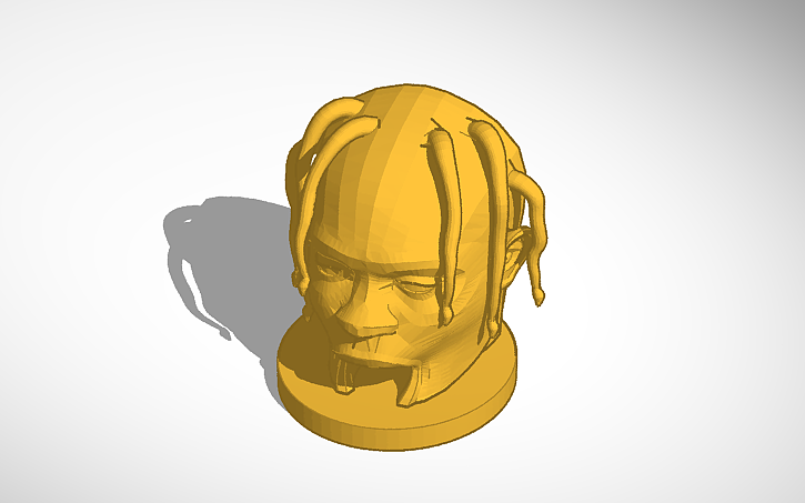 3D Design Travis Scott Tinkercad