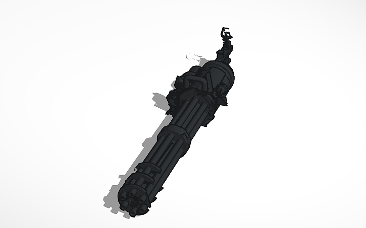 3d Design Minigun Tinkercad