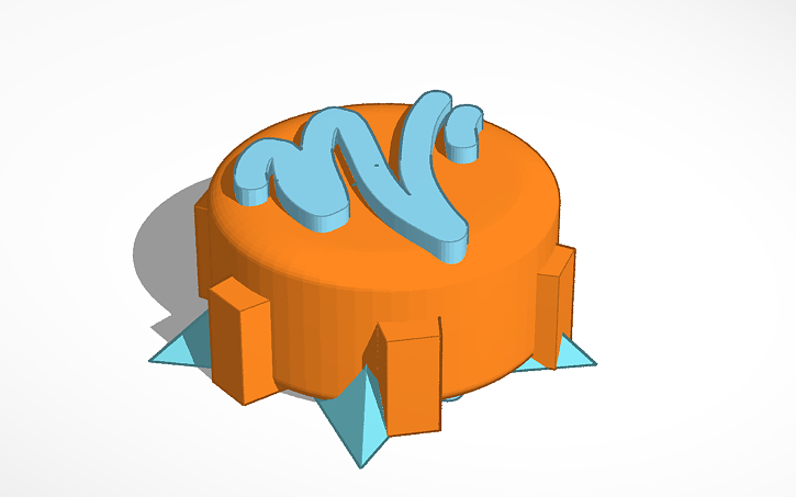 Wooey 3D design Wooey's puck | Tinkercad