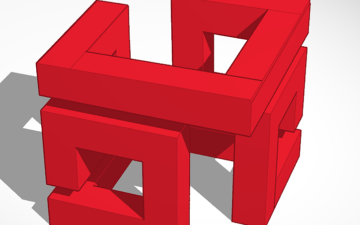3D design Impossible cube - Tinkercad