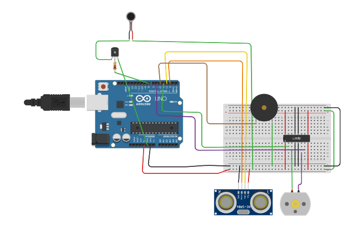 Circuit design iot project - Tinkercad