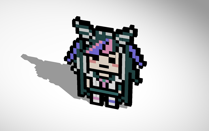 Ibuki Mioda Pixel Sprite Sticker By Ellalune Pixel Art, Pixel, Pixel ...