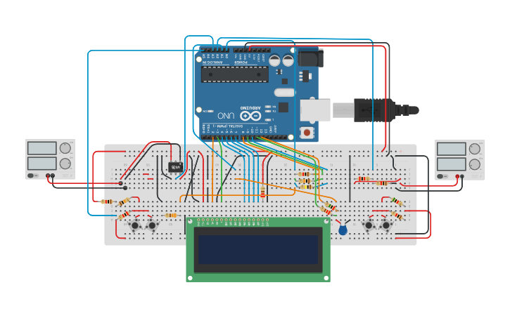 Circuit design Arduino Multimeter - Tinkercad