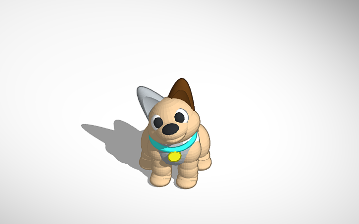 3D design little puppy - Tinkercad