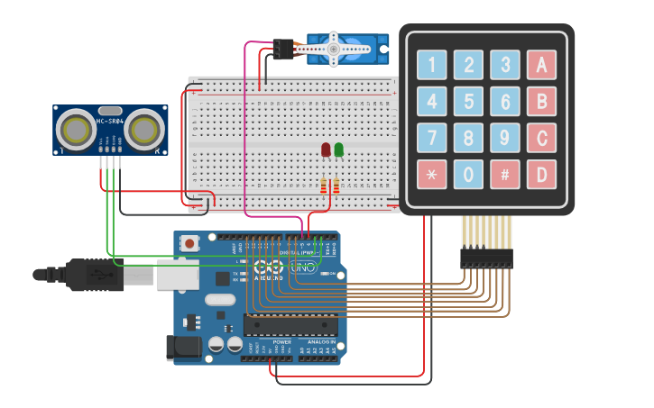Circuit design 2do Parcial SPD - Tinkercad