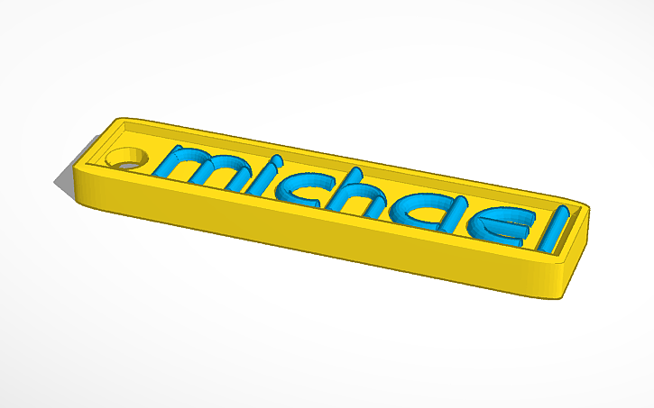 3D design 3D Name Plate Project | Tinkercad