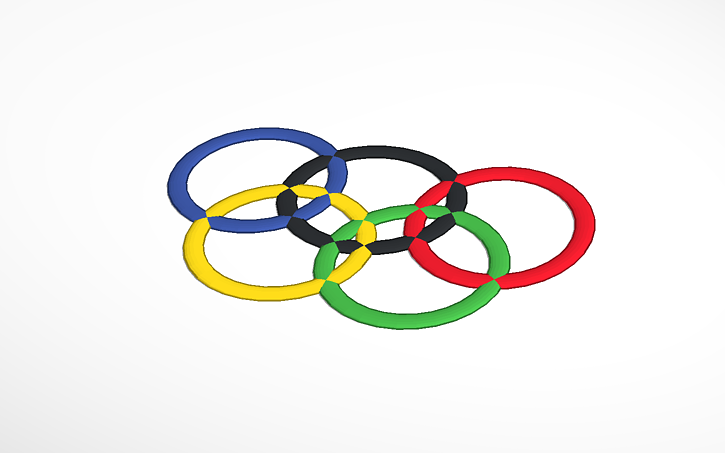 3D design Olympic Rings | Tinkercad