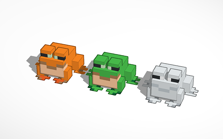 Minecraft Frog Back 3D design Minecraft Frog - Made by me - Tinkercad