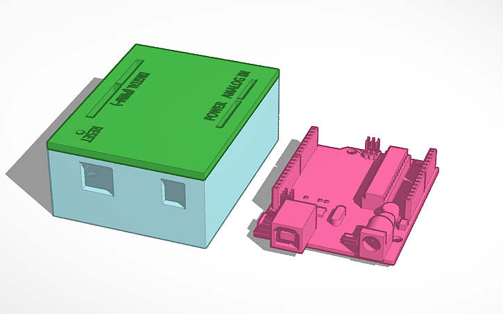 3D design Arduino Uno Case - Tinkercad
