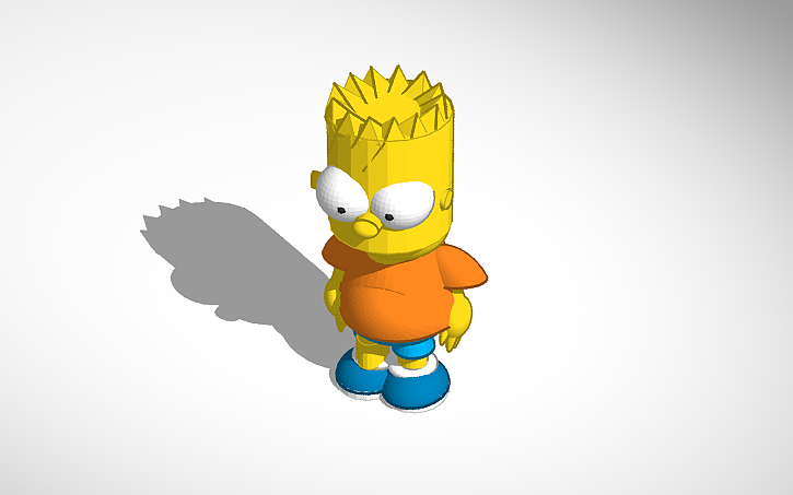 3D design Bart simpson milagros - Tinkercad