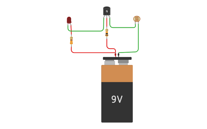 Circuit design Sensor de Luz - Tinkercad