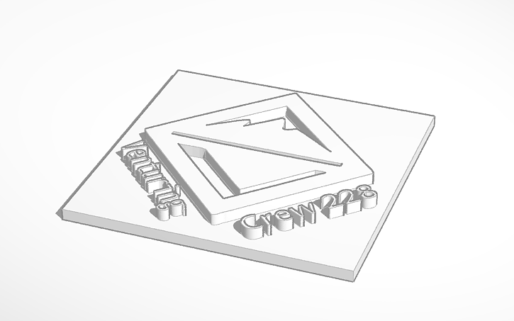 3D design Venturing logo | Tinkercad