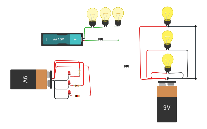 Circuit design Series connections | Tinkercad