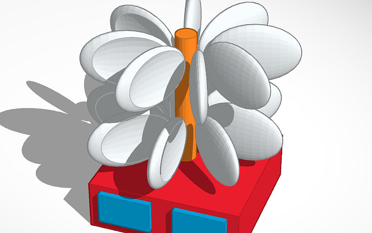 3D design Horizontal Wind Turbine - Tinkercad