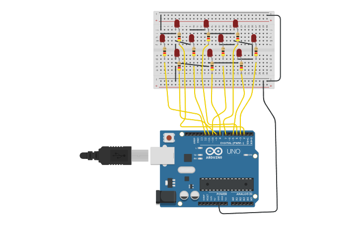 Circuit design estructuras - Tinkercad