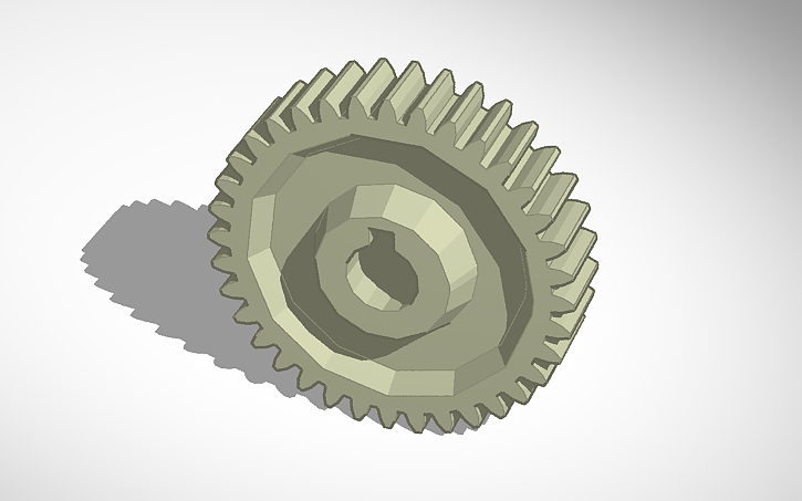 3D design spur gear - Tinkercad