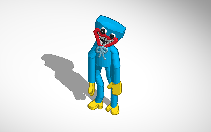 3D Design Huggy Wuggy Project Playtime Pose Tinkercad 3d-design-huggy-wuggy-project-playtime-pose-tinkercad