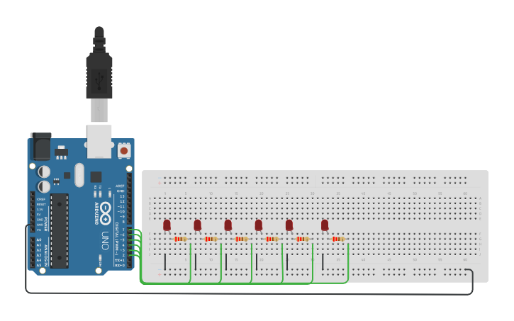 Circuit design MODULO 5 - FUNÇÕES COM PARÂMETROS - RICARDO - Tinkercad
