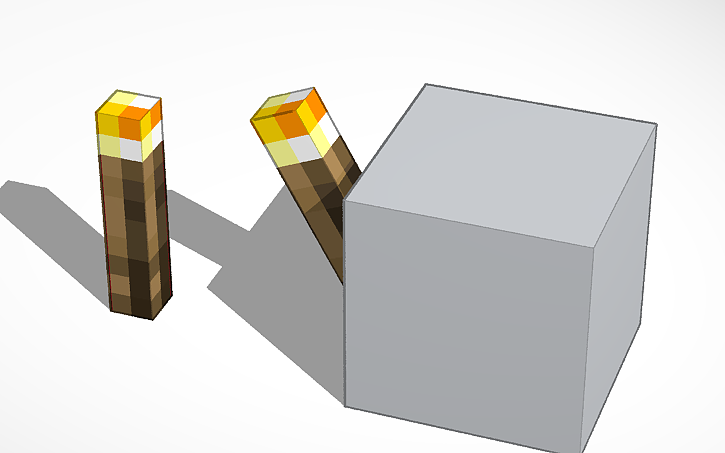 Minecraft Torch Vector 3D design Torch Minecraft Minecraft Minecraft Minecraft Minecraft ...
