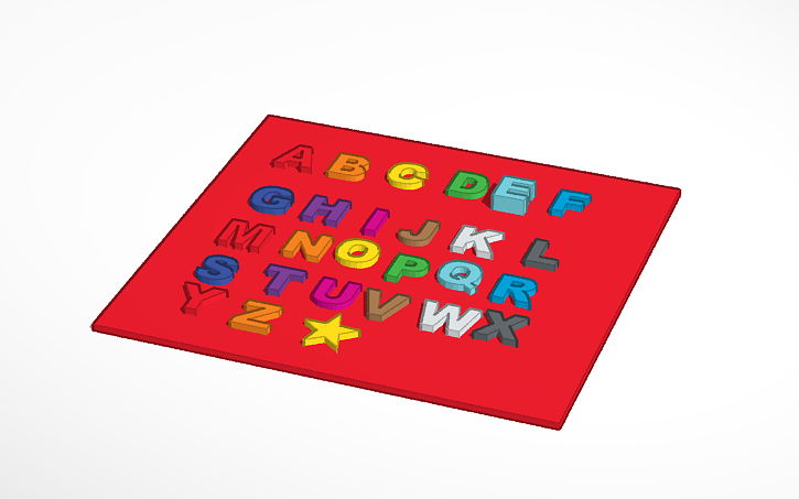 Simple 3d Abc Patterns 3D design abc - Tinkercad