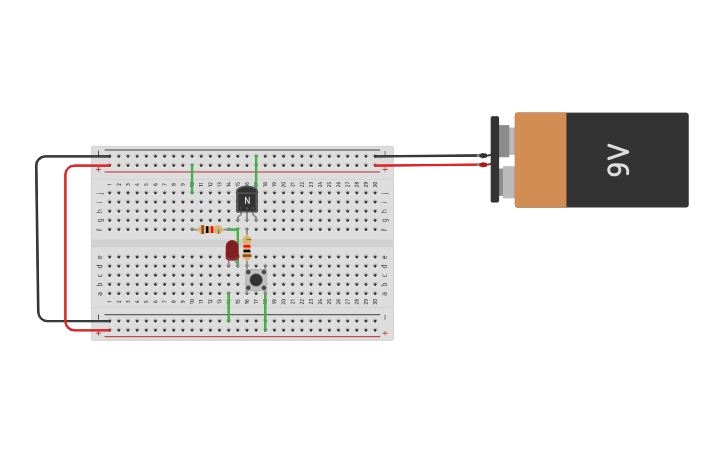 Circuit design not gate by bjt aksy - Tinkercad