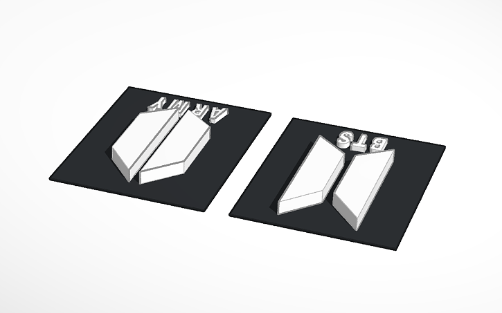 Bts Army Logo Tinkercad