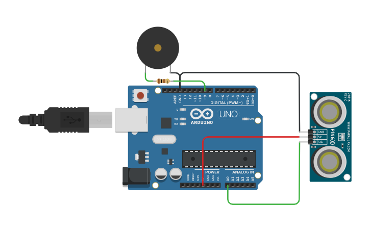 Circuit design Smart parking System 2105349-Abhrajit ray | Tinkercad