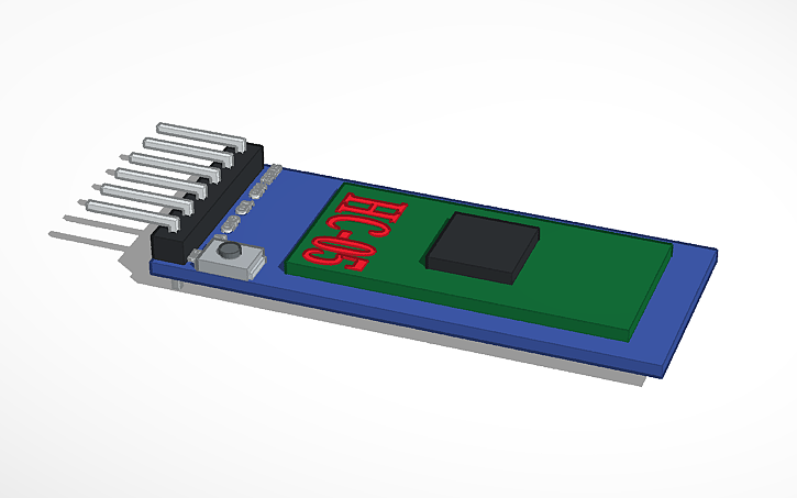3D design Copy of HC-05 Bluetooth Module - Tinkercad