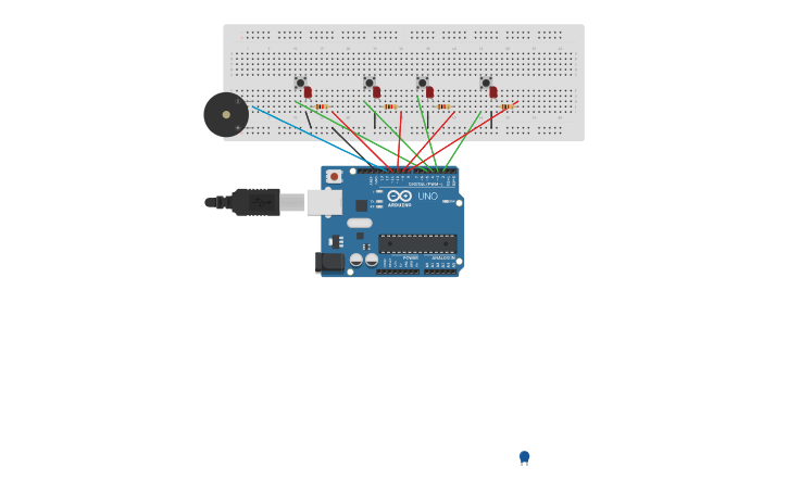 Circuit design simon says - Tinkercad