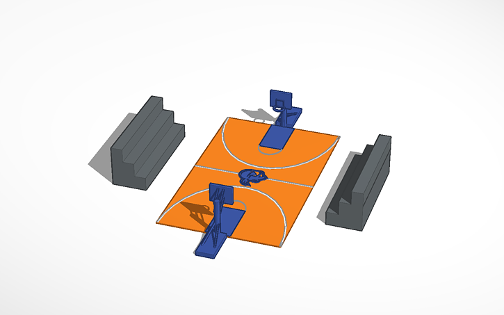 3D design Seton Hall Basketball Court Tinkercad
