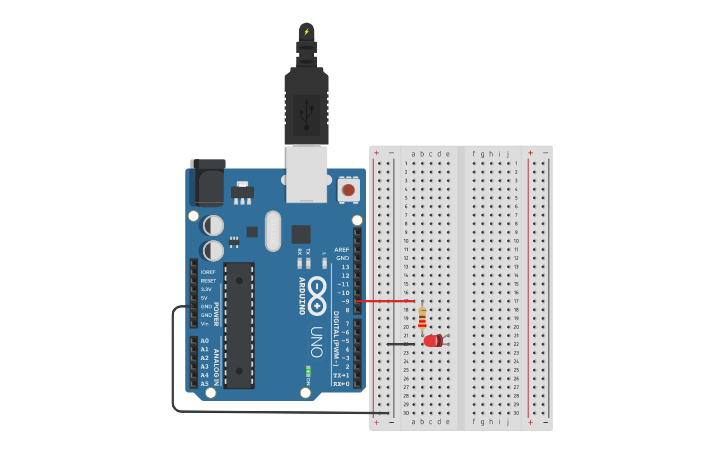 Circuit design fade - Tinkercad