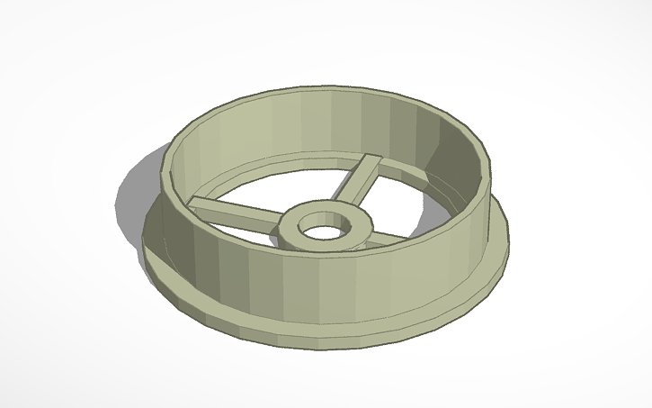3D design spool cap - Tinkercad