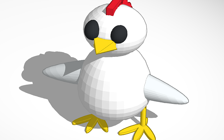 3D design Pollo - Tinkercad