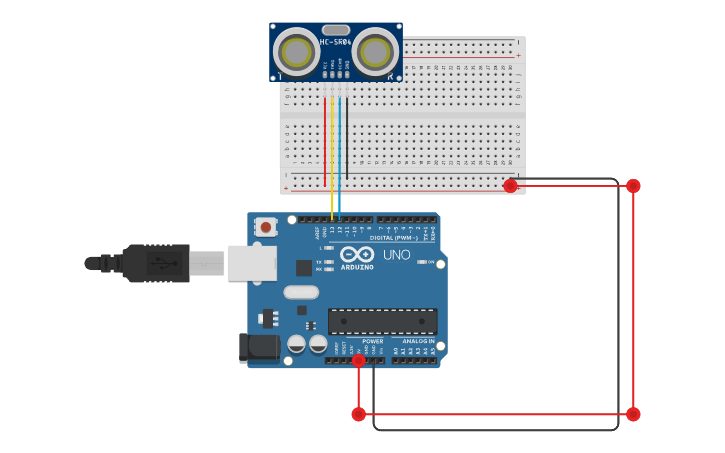 Circuit design Ping Ultrasonic Range Finder - SE171886 - Tinkercad
