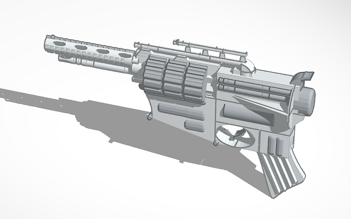 3D design Military Gun - Tinkercad