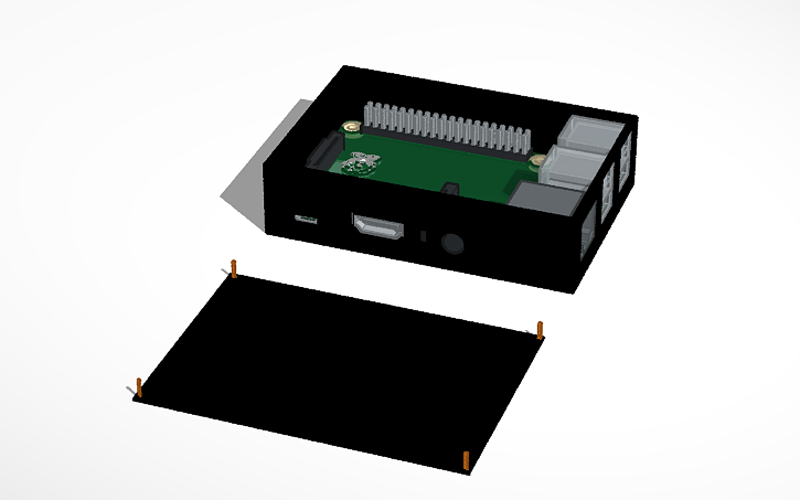 3d Design Raspberry Pi Case Tinkercad 3261