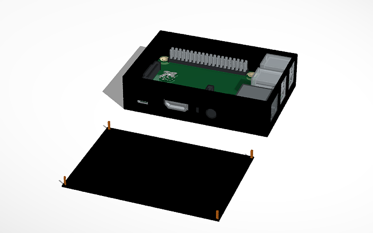 3D design Raspberry pi Case - Tinkercad
