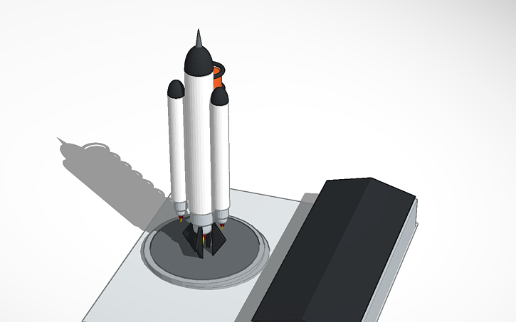 3D design Rocket Ship | Tinkercad