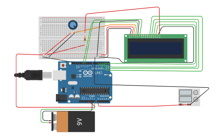 Circuit design Voltmeter | Tinkercad
