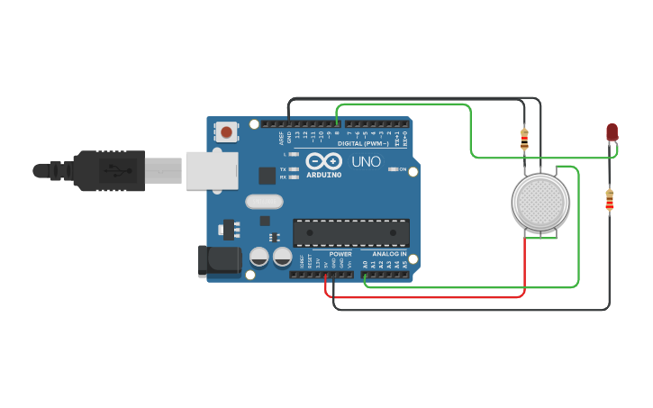 Circuit design Sensor Asap | Tinkercad
