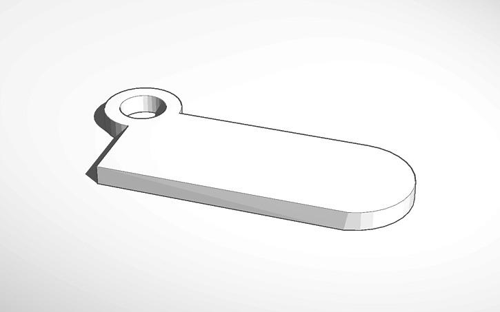 Cad Keychain Design 3D design Keychain Template - Tinkercad
