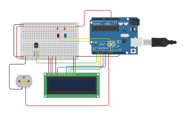 Circuit design motor velocidad | Tinkercad