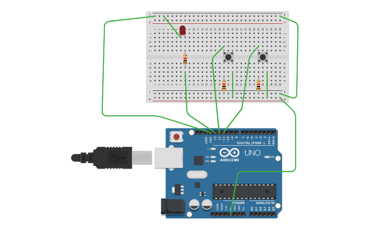 Circuit design xnor gate | Tinkercad