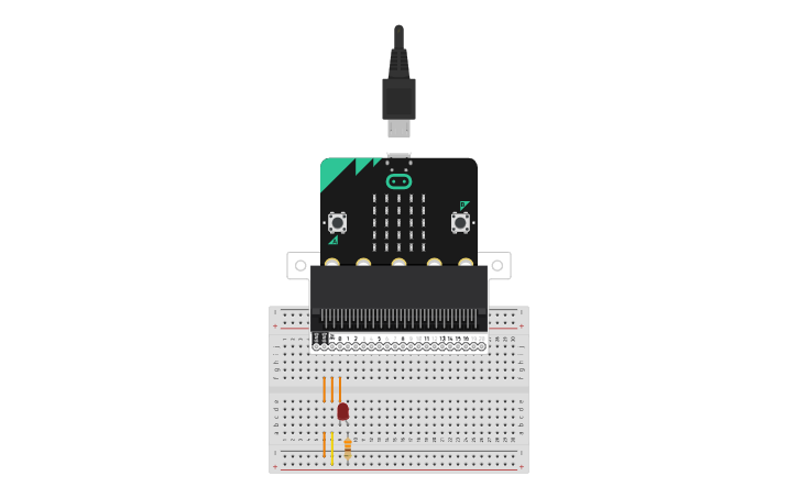 Circuit design Chapter1-1-2 for microbit - Tinkercad