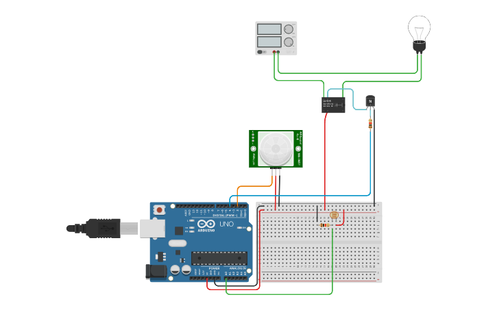 Circuit design pir1 - Tinkercad