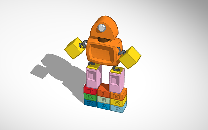 3D design Robot ;) | Tinkercad