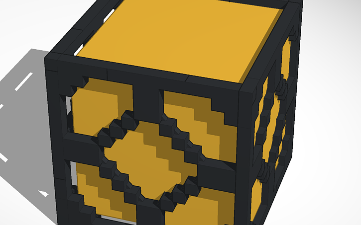 3D design minecraft redstone lamp outline | Tinkercad