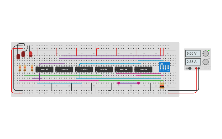 Circuit design comparador - Tinkercad