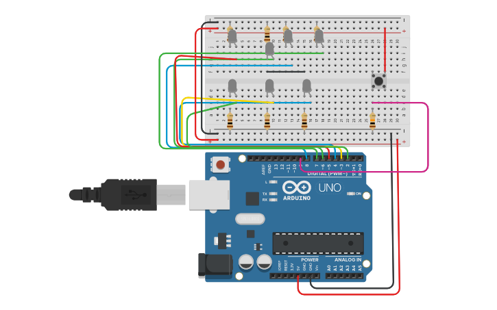 Circuit design Dado de Arduíno (Manual Do Mundo) - Tinkercad